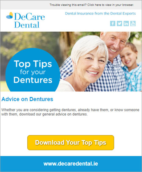 DeCare Dental hidden Sugars email campaign 2