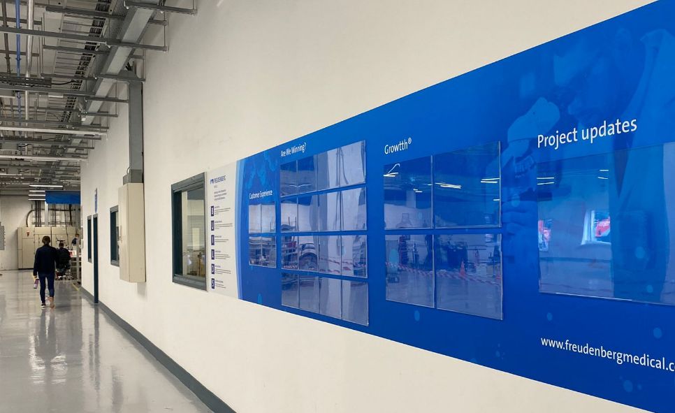 Wall for freudenber medicals employees