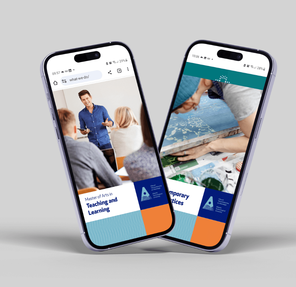 ATU's website on mobile.