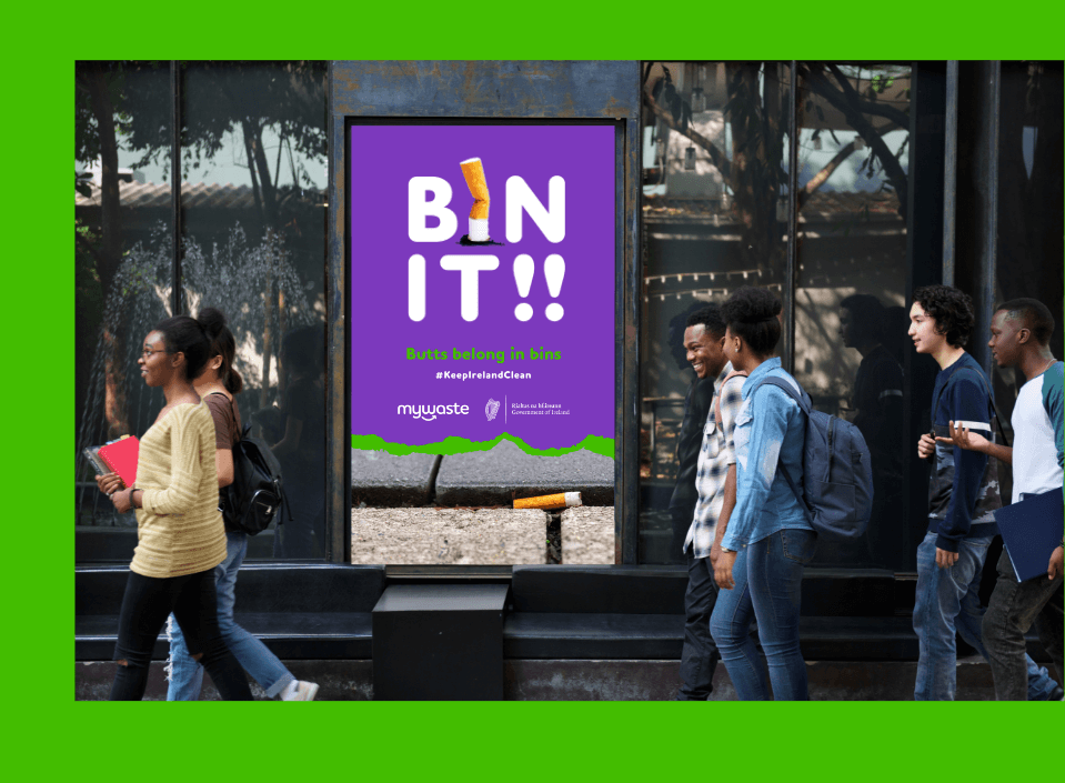 bin it billboard campaign ad