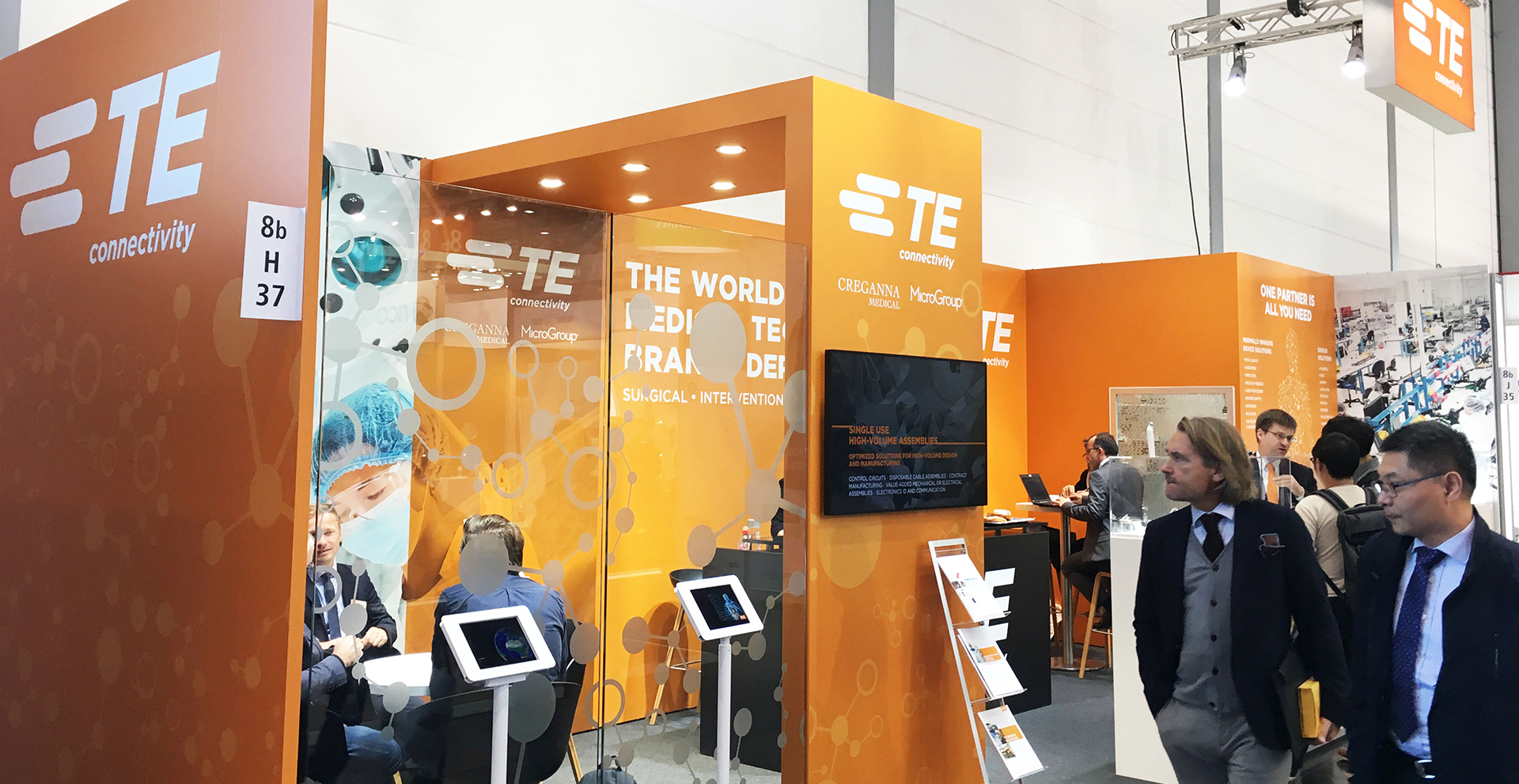 Stand booth for TE connectivity